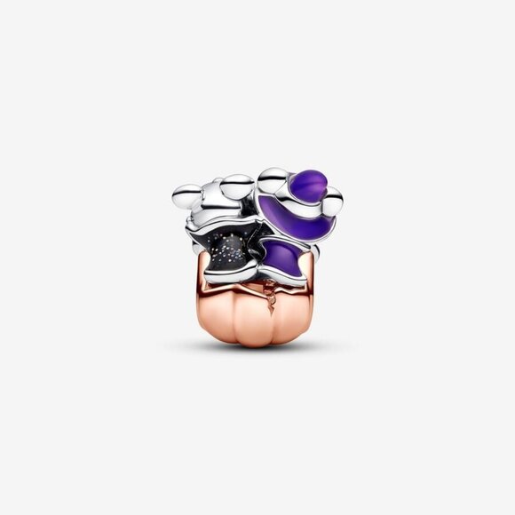 Pandora Mickey Mouse & Minnie Mouse Halloween Pumpkin Charm - Picture 5 of 5